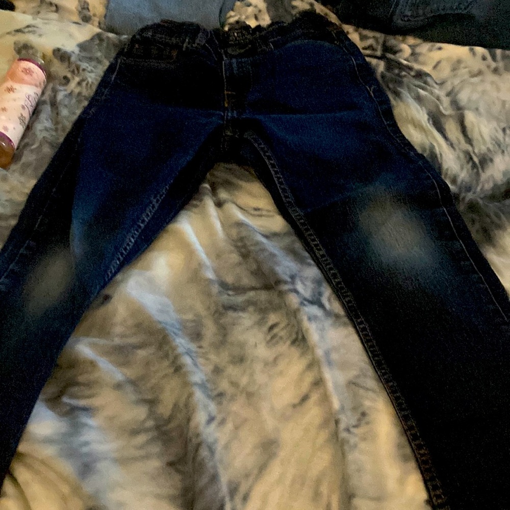 Dark navy blue jeans